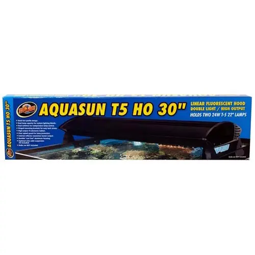 AquaSun Dual T-5 HO Hood 30" - ZooMed