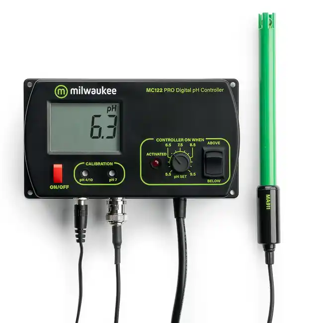 MC122 PH Controller w/ PH Electrode - Milwaukee Instruments