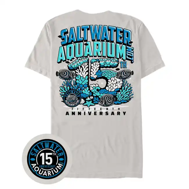 15 Year Anniversary Promo SaltwaterAquarium T-Shirt - Bella Canvas