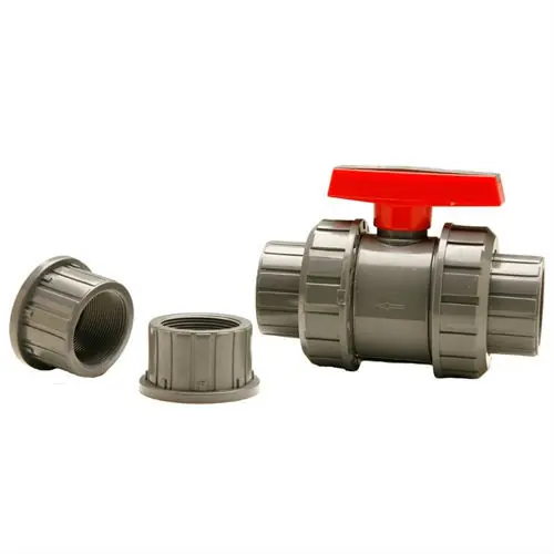 Ball Valve 1 1/2" SxS (Grey) - Clear True Union