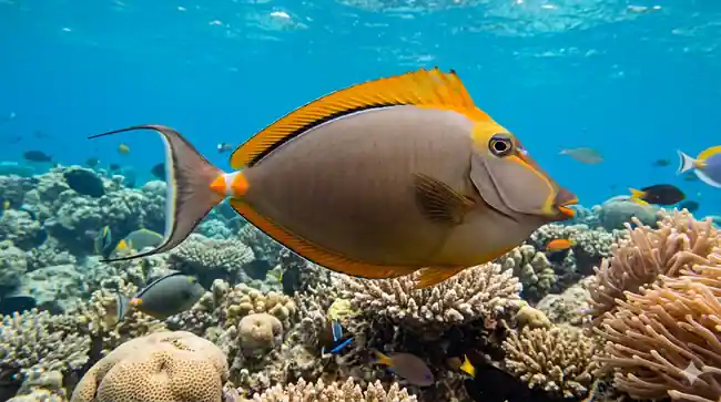 Blonde Naso Tang (Naso elegans) Small - SAQ Chicago Fish