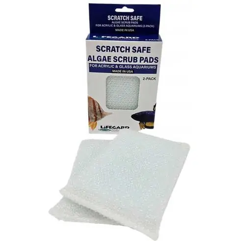 2 PACK - Scratch Safe Acrylic and Glass Algae Pads - Large (5" x 3") - Lifegard