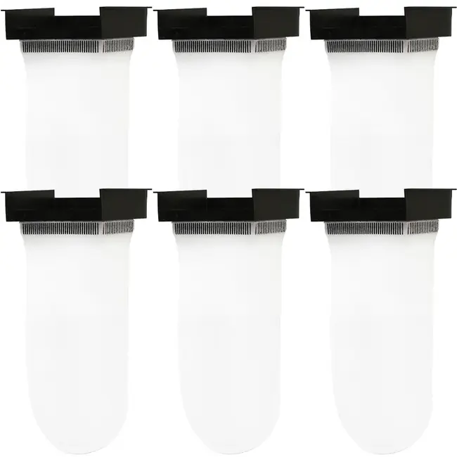 (6 Pack) NUVO Aquarium 200 Micron Filter Sock w/Holder (Midsize) - Innovative Marine
