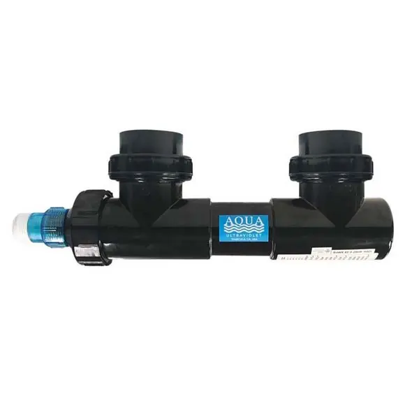 Classic 15 Watt UV Black 3/4" Barb Fitting- Aqua Ultraviolet