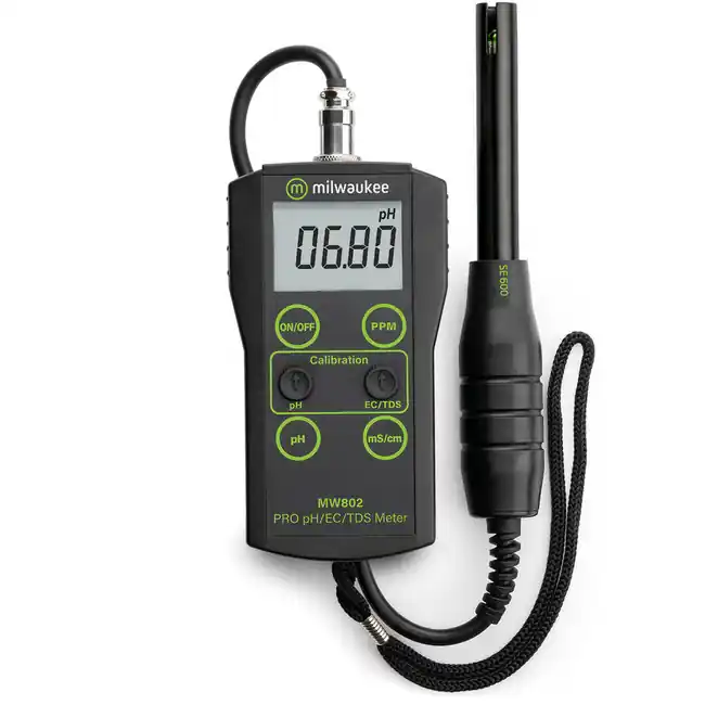 MW802 Standard Portable pH/Conductivity/TDS Combination Meter - Milwaukee Instruments