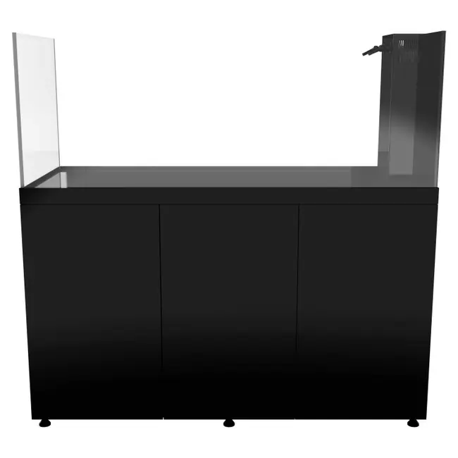 ProStar Rimless V2 200 Peninsula Aquarium w/ BLACK Stand - Pro Clear Aquatic Systems