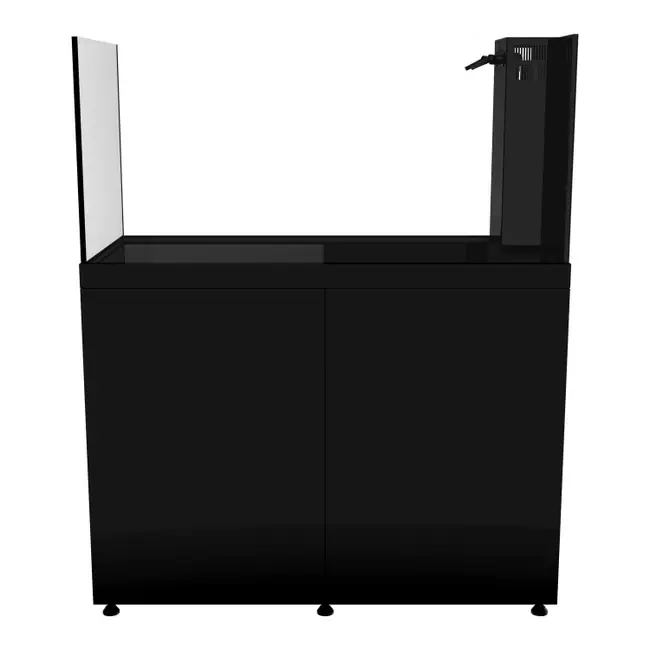 ProStar Rimless V2 150 Peninsula Aquarium w/ BLACK Stand - Pro Clear Aquatic Systems
