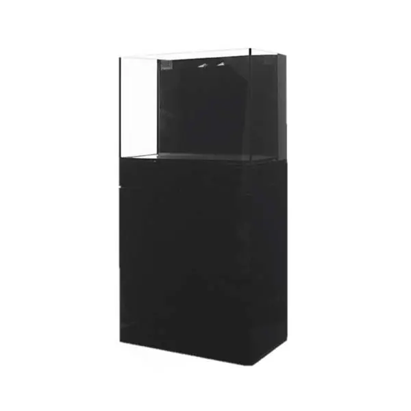 45 Gallon Rimless Flat Panel Aquarium w/ Black Stand - JBJ