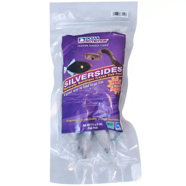 Frozen Silversides Flat Pack (4 oz) - Ocean Nutrition