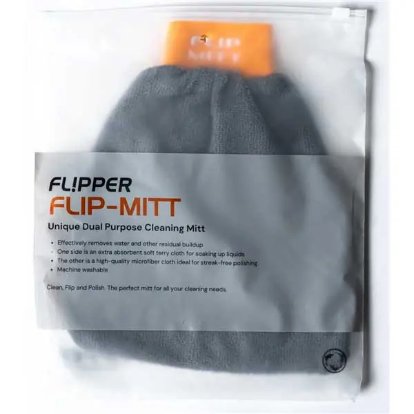2-in-1 Microfiber Aquarium Cleaning Mitt - 1 pk - Flipper