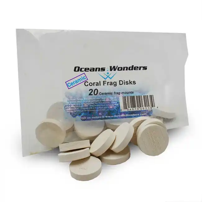 Ceramic Coral Frag Disks 1.25" (20 pc) - Oceans Wonders