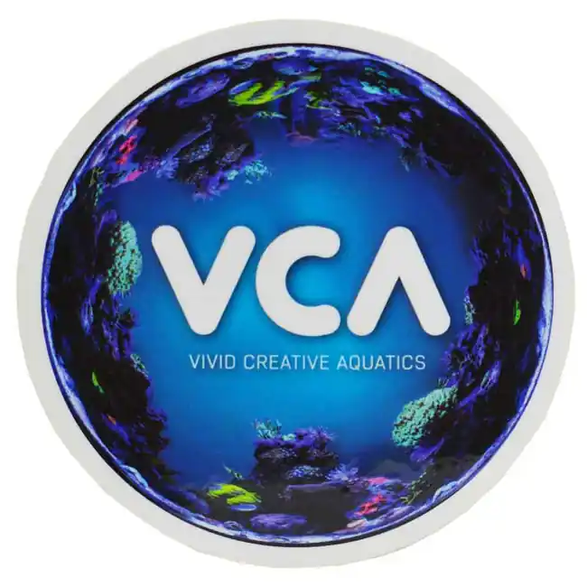 VCA Vivid Creating Aquatics Round Sticker - SAQ.com