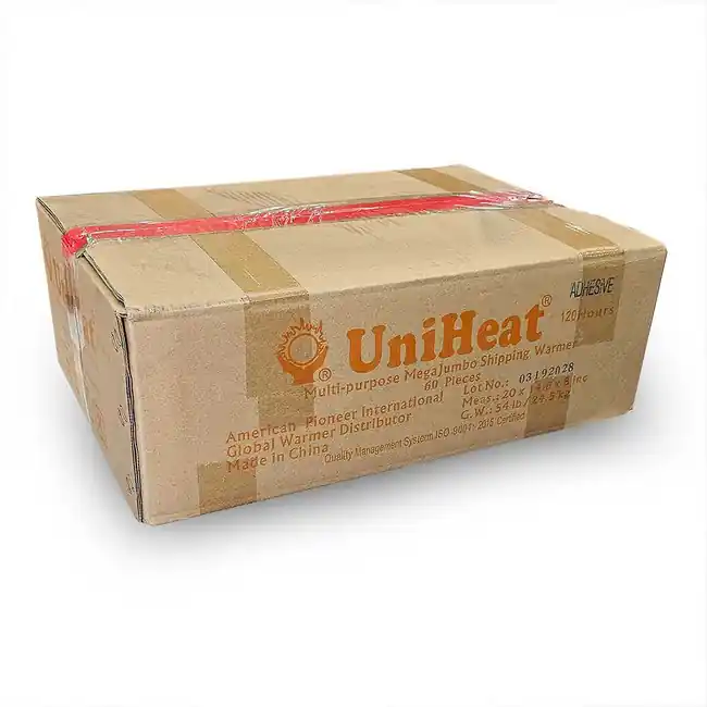 Full Case (50 Units) 120+ Hours Uniheat Heat Pack Shipping Warmer - Uniheat