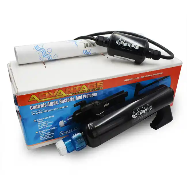 Advantage 2000+ Hang On Sterilizer 8 Watt (1/2" Barb) - AquaUltraviolet