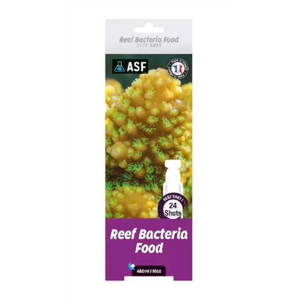 REEF SHOT - Reef Bacteria Food (24 Shots, 16 oz) - ASF