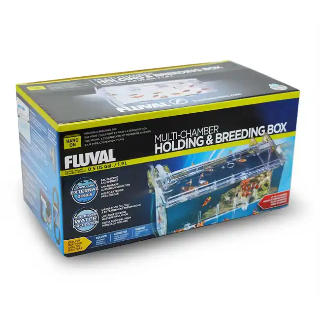 Multi-Chamber Isolation, Acclimation Holding & Breeding Box (0.5 Gallon) - Fluval