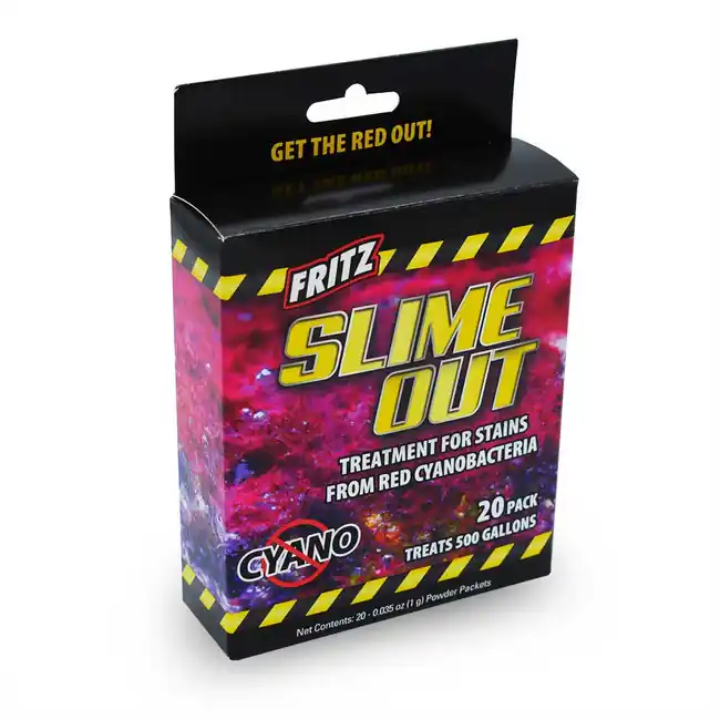 Slime Out (20 Pack) Up to 250 Gallons - Removes Red Slime Algae (Cyanobacteria) - Fritz