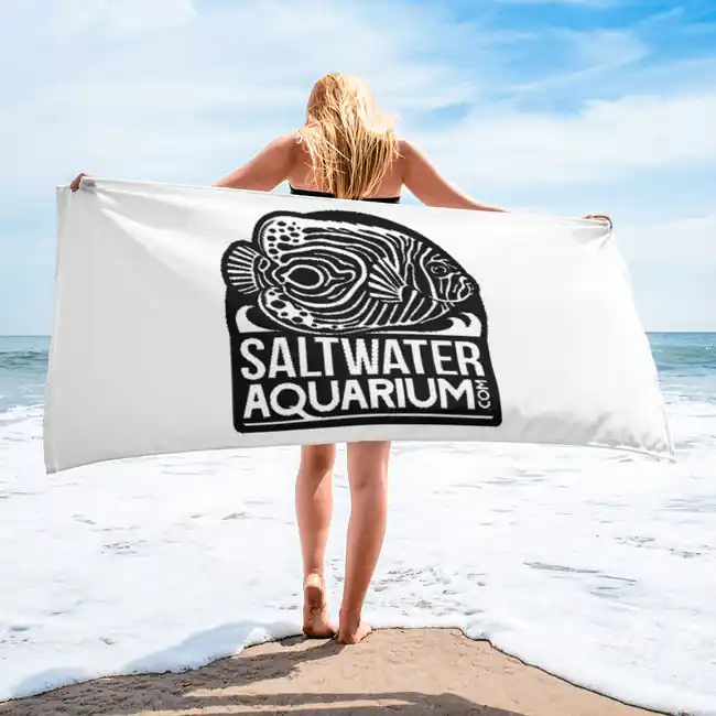 Super Soft & Cozy 30" x 60" SaltwaterAquarium.com Logo Towel