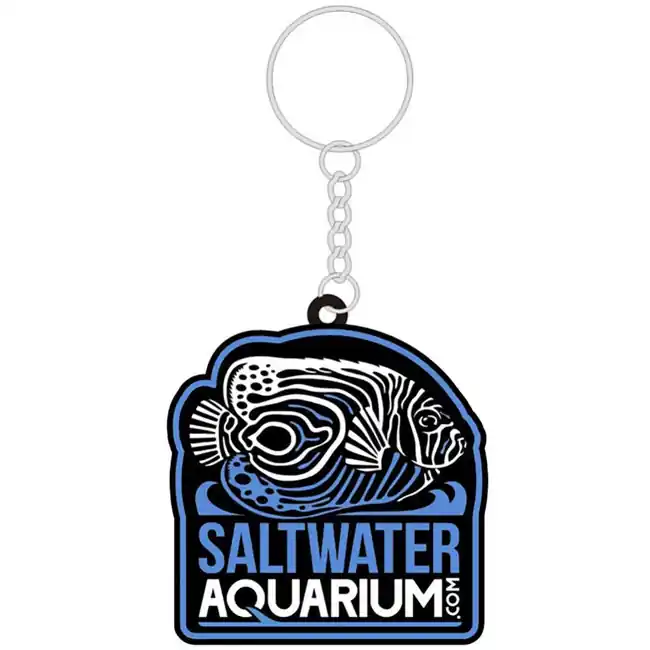 Custom PVC Saltwater Aquarium Logo Key Chain - SaltwaterAquarium