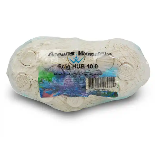 Frag HUB 10.0 (WHITE) Ceramic Frag Plug Holder - Oceans Wonders