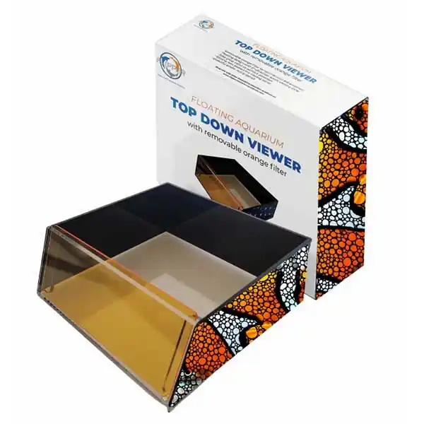 Top Down Viewer with Removable Orange Filter - 8" - Limited Edition Clowfish - Flipper