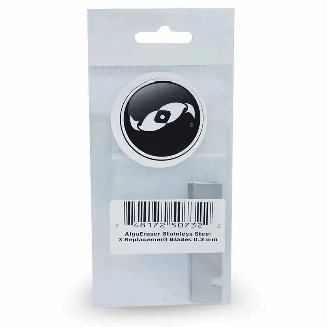 AlgaEraser Replacement Stainless Steel Blades Set of 3x (0.3 mm thick) - Two Little Fishies