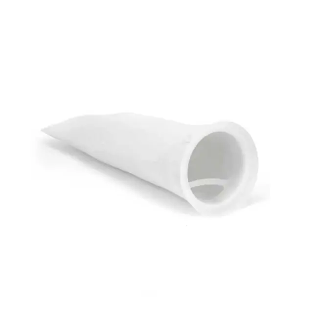 2.75" x 7" 200 Micron Felt Filter Sock w/ Plastic Ring (10 Pack) - Fiji Cube