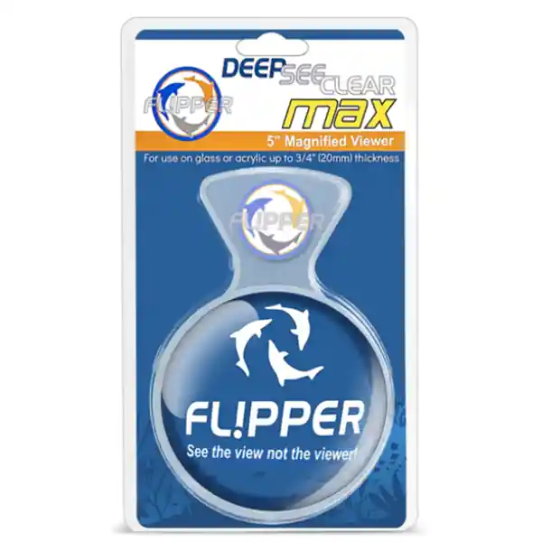 DeepSee Clear Magnified Magnetic Aquarium Viewer Max 5" - Flipper