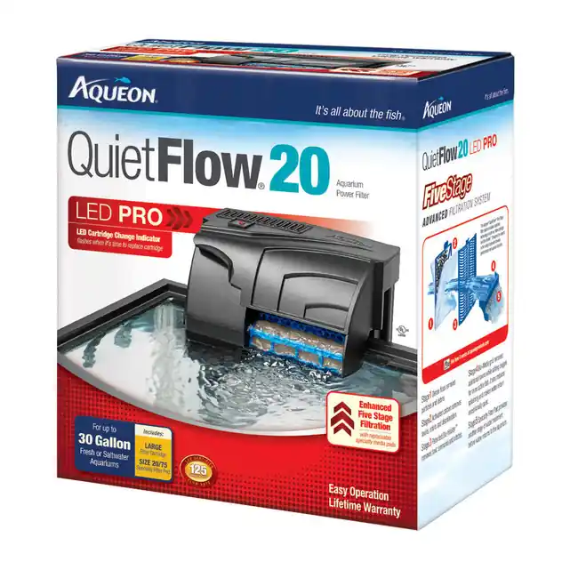 QuietFlow LED PRO 20 Aquarium Power Filters - Aqueon