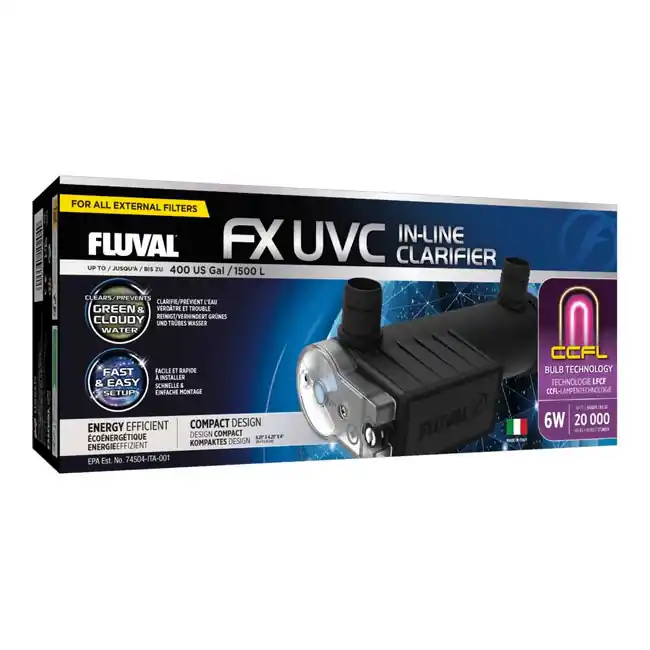 FX UVC In-Line Clarifier (6W) UV - Fluval