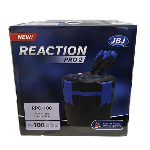 Reaction PRO 2 - RPC-100 Multi Stage Canister Filter (7 Watt UV, 360 gph) - JBJ