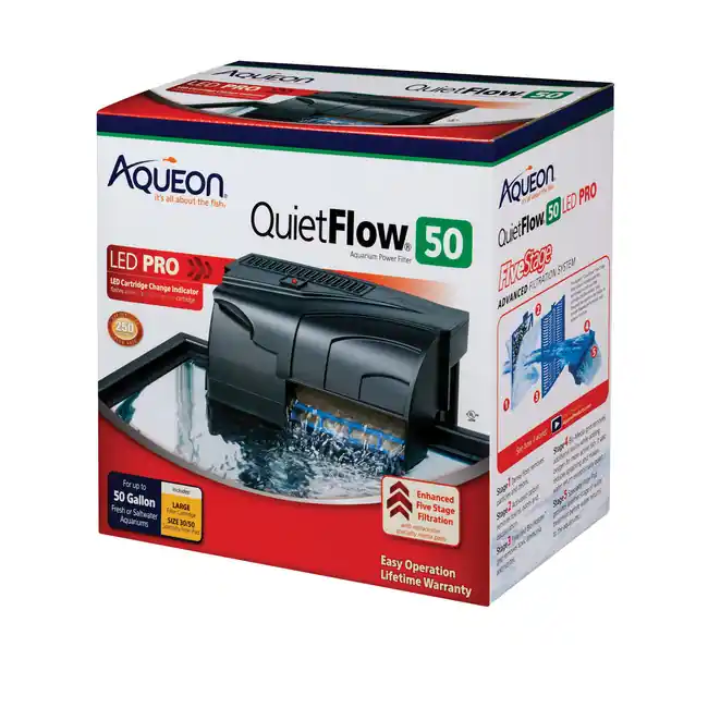 QuietFlow LED PRO 50 Aquarium Power Filters - Aqueon