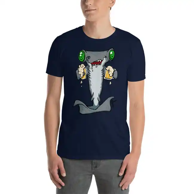 Hammerhead Getting Hammered T-Shirt Gildan Softstyle 64000 - SAQPrint
