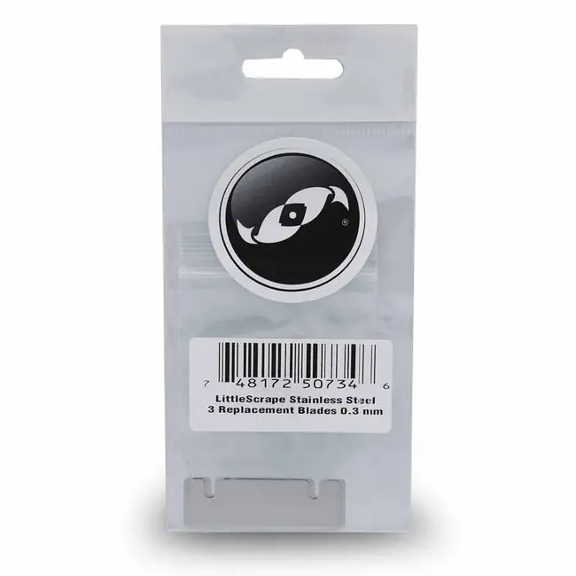 LittleScrape Replacement Stainless Steel Blades Set of 3x (0.3 mm thick) - Two Little Fishies