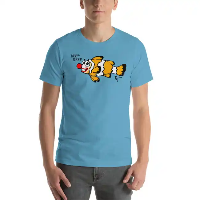 Clownfish BEEP BEEP T-Shirt Premium Bella Canvas 3001 - SAQPrint