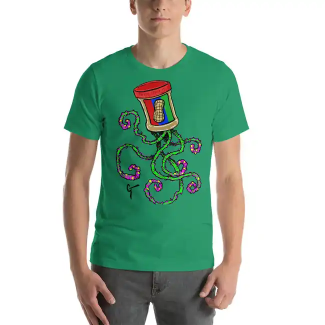 Peanut Butter & Jellyfish T-Shirt Premium Bella Canvas 3001 - SAQPrint