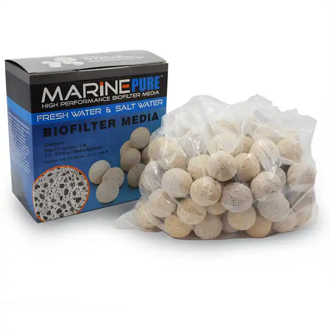 MarinePure Biofilter 1.5" Spheres (5 Gallon) Bucket - Cermedia