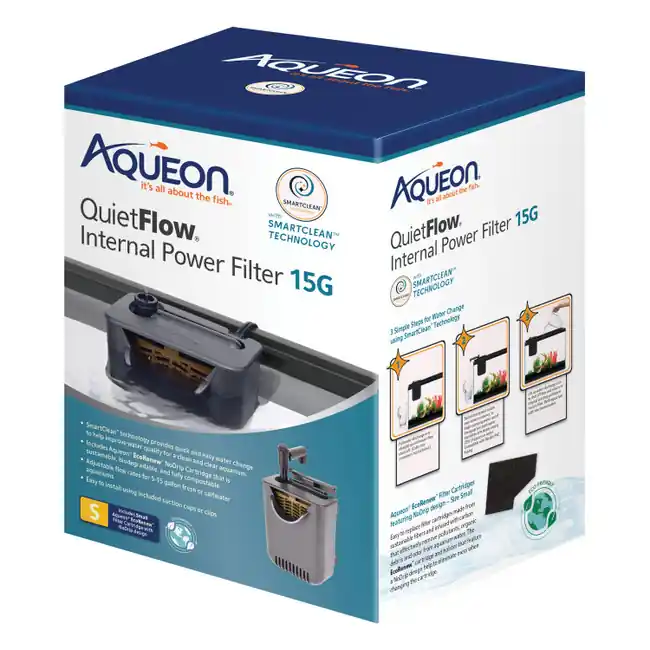 QuietFlow SmartClean Internal Filter (Small - 15g) - Aqueon