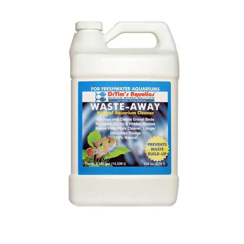 Waste-Away Natural Aquarium Cleaner for Freshwater Aquaria (128 oz) - Dr Tim's