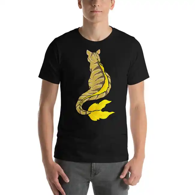 Cat Fish Fish - T-Shirt Premium Bella Canvas 3001 - SAQPrint
