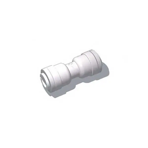 1/4" Tube x 1/4" Tube RO Push Connect Union (WHITE) Mur-Lok