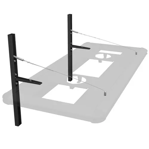 Floating T5 LED Hybrid Suspension Hanging Kit Black - Aquatic Life