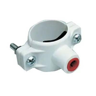 1.5" Saddle Drain x 3/8" Quick Connect RO Tubing Drain Connector (WHITE) Mur-Lok