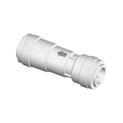 Inline RO Check Valve Push Connect 1/4" x 1/4", Collet (WHITE) Mur-Lok
