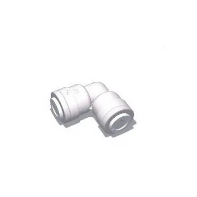 1/4" Tube x 1/4" Tube RO Push Connect Union Elbow (WHITE) Mur-Lok