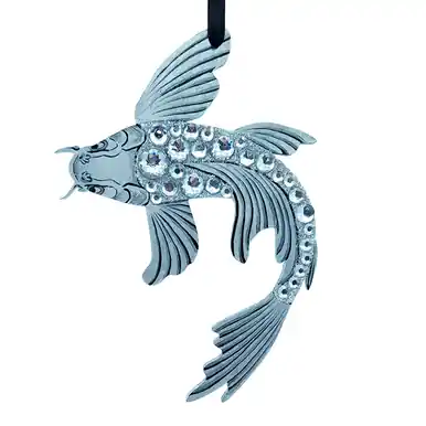 Hand Painted Koi Ornament BK006 - jennpai art