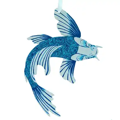 Hand Painted Koi Ornament BK005 - jennpai art