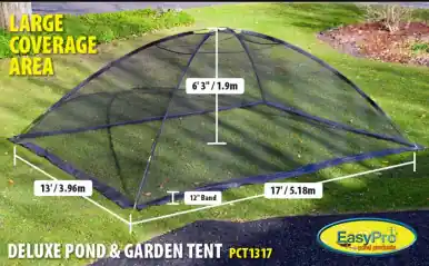 Pond Cover Tent, 13' x 17' with 12 anchors - Easy Pro