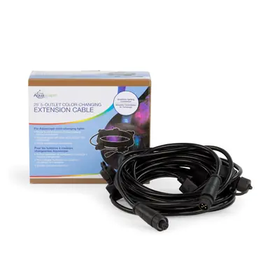 Aquascape Color-Changing Light Extention Cable 5-Outlets - 25' (7.62 M)