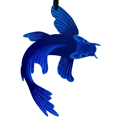 Hand Painted Koi Ornament BK004 - jennpai art